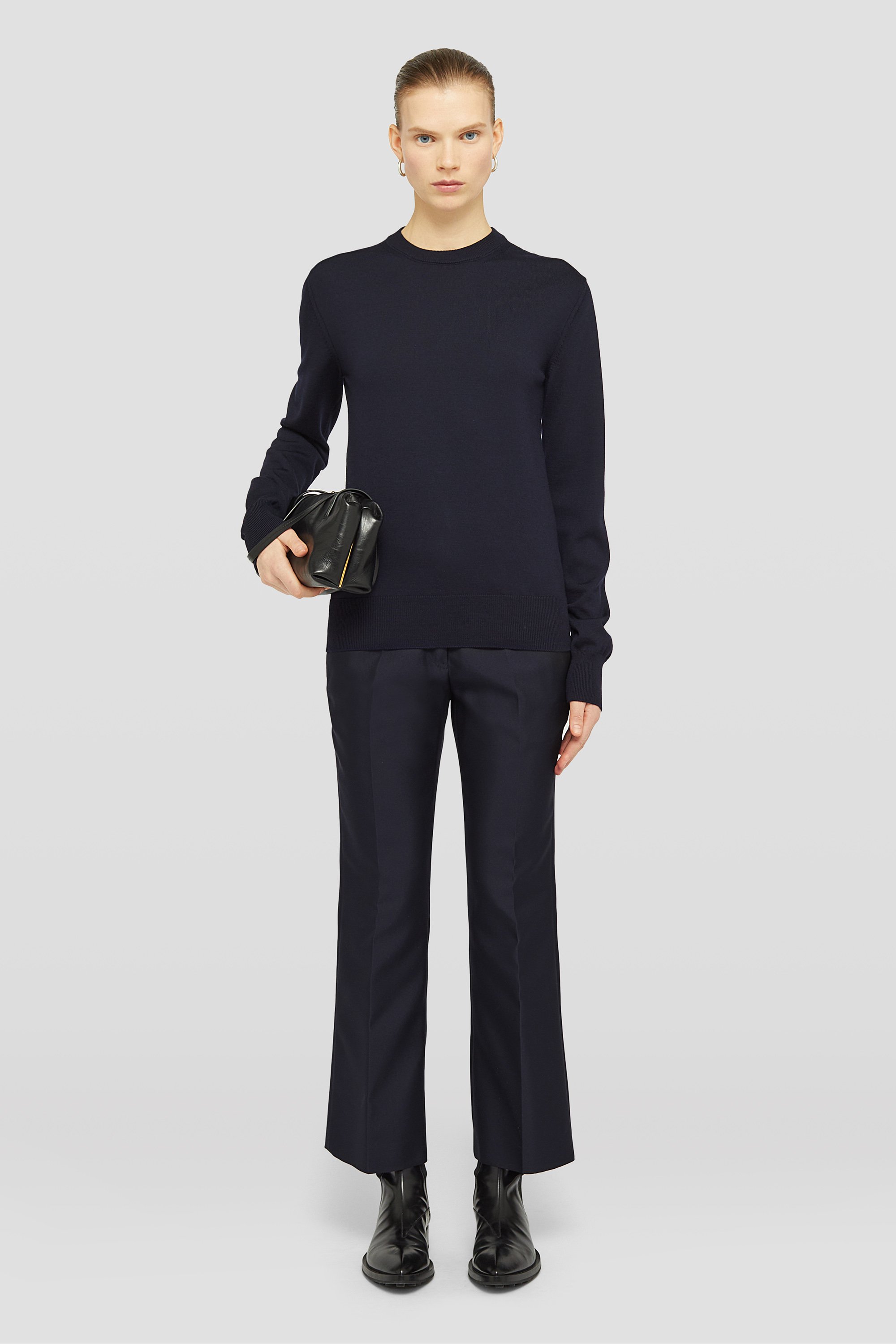 Technical  Gabardine Tailored Trousers - Trousers - Image 1
