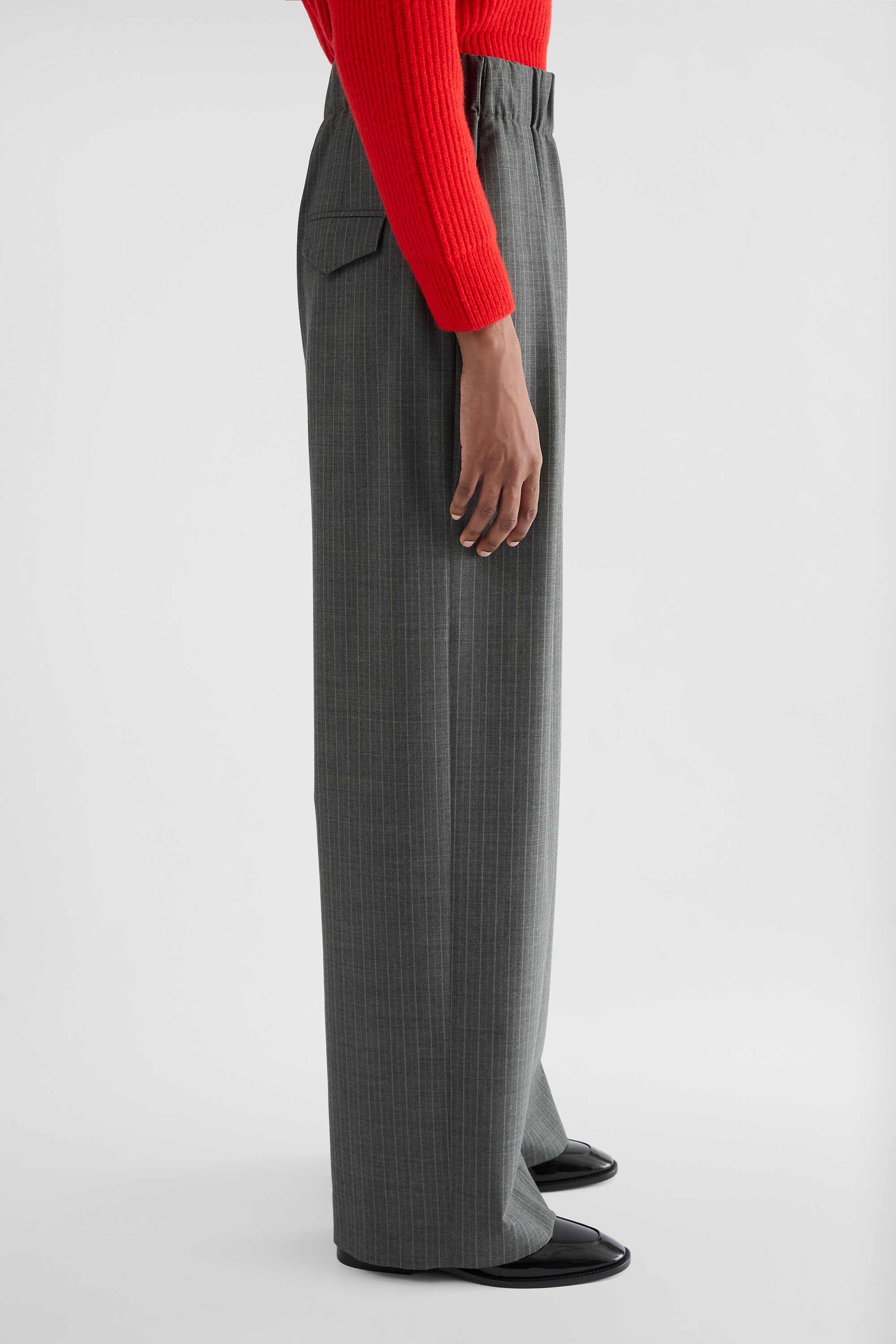 Wool Pinstripe Trousers Woman | Jil Sander Official Online Store