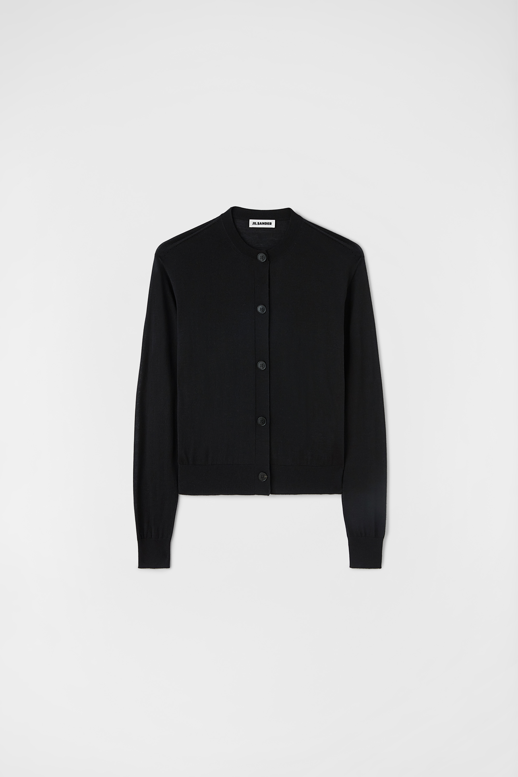 Cashmere Blend Crew-Neck Cardigan - Cardigans - Image 6