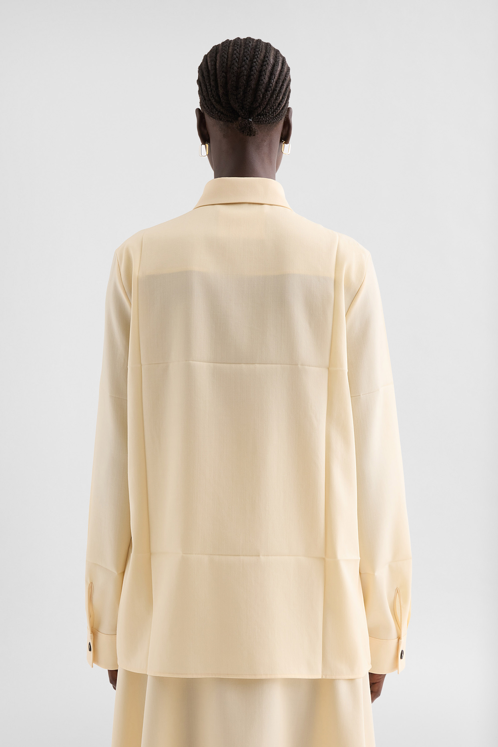 Lightweight Wool Gabardine Shirt - Shirts - Image 4