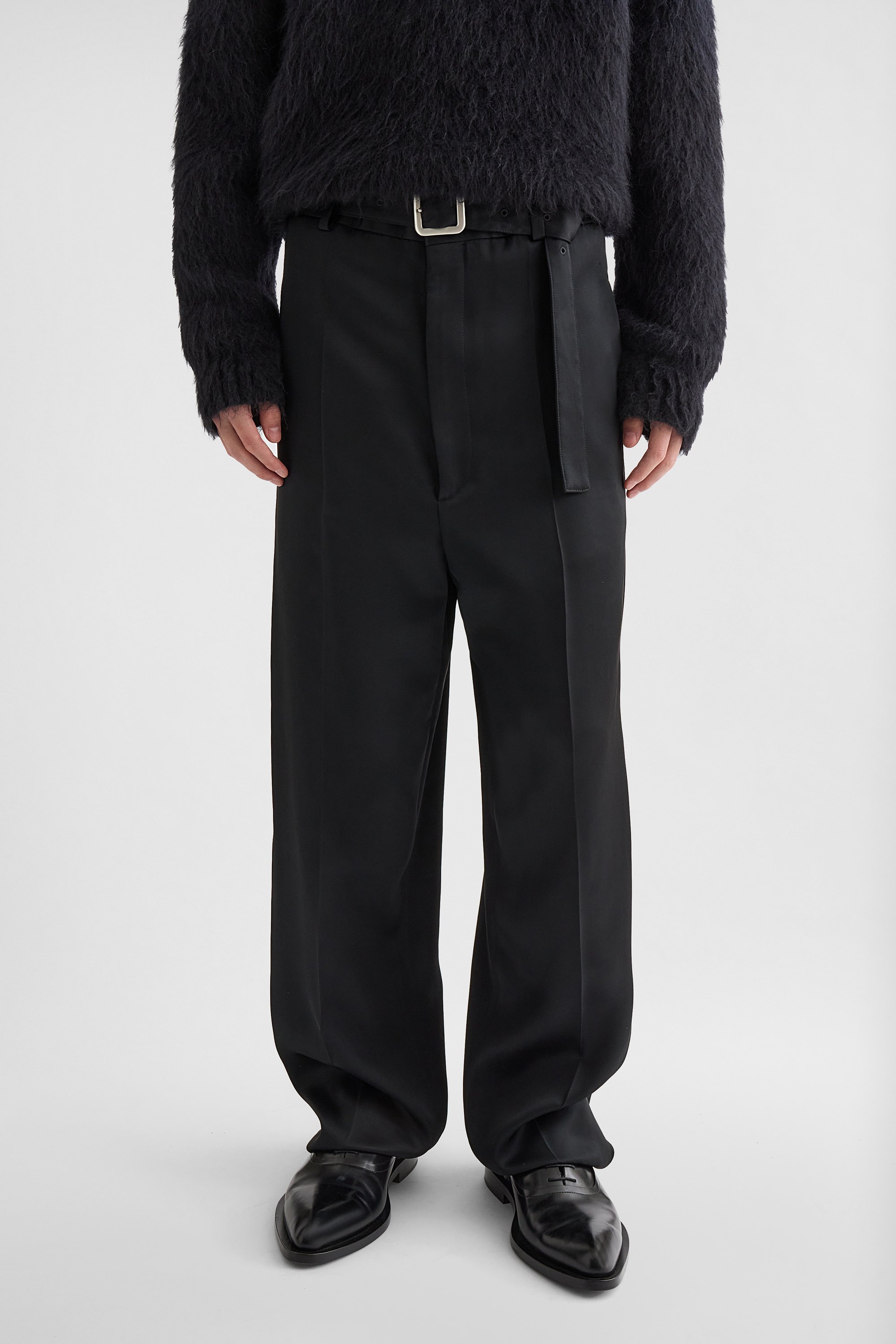 Fluid Viscose Trousers - Trousers - Image 2