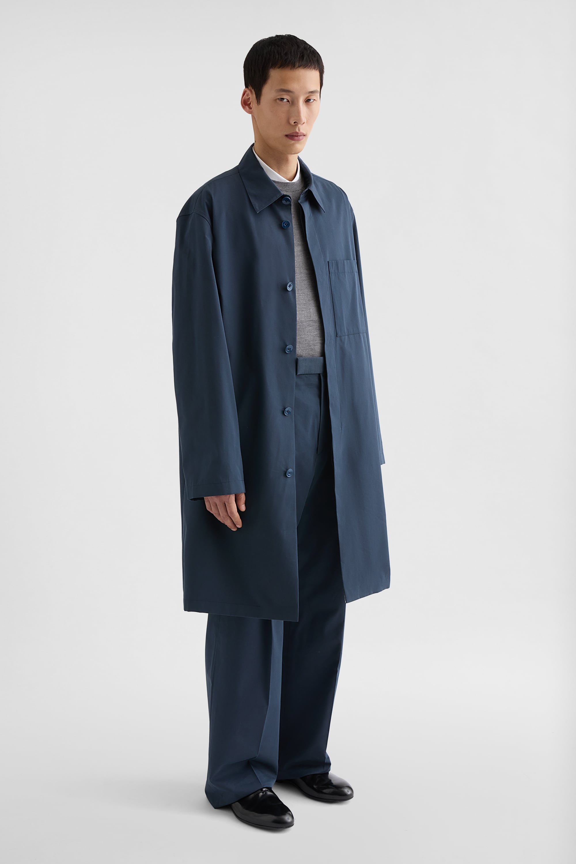Cotton Blend Poplin Coat Man | Jil Sander Official Online Store