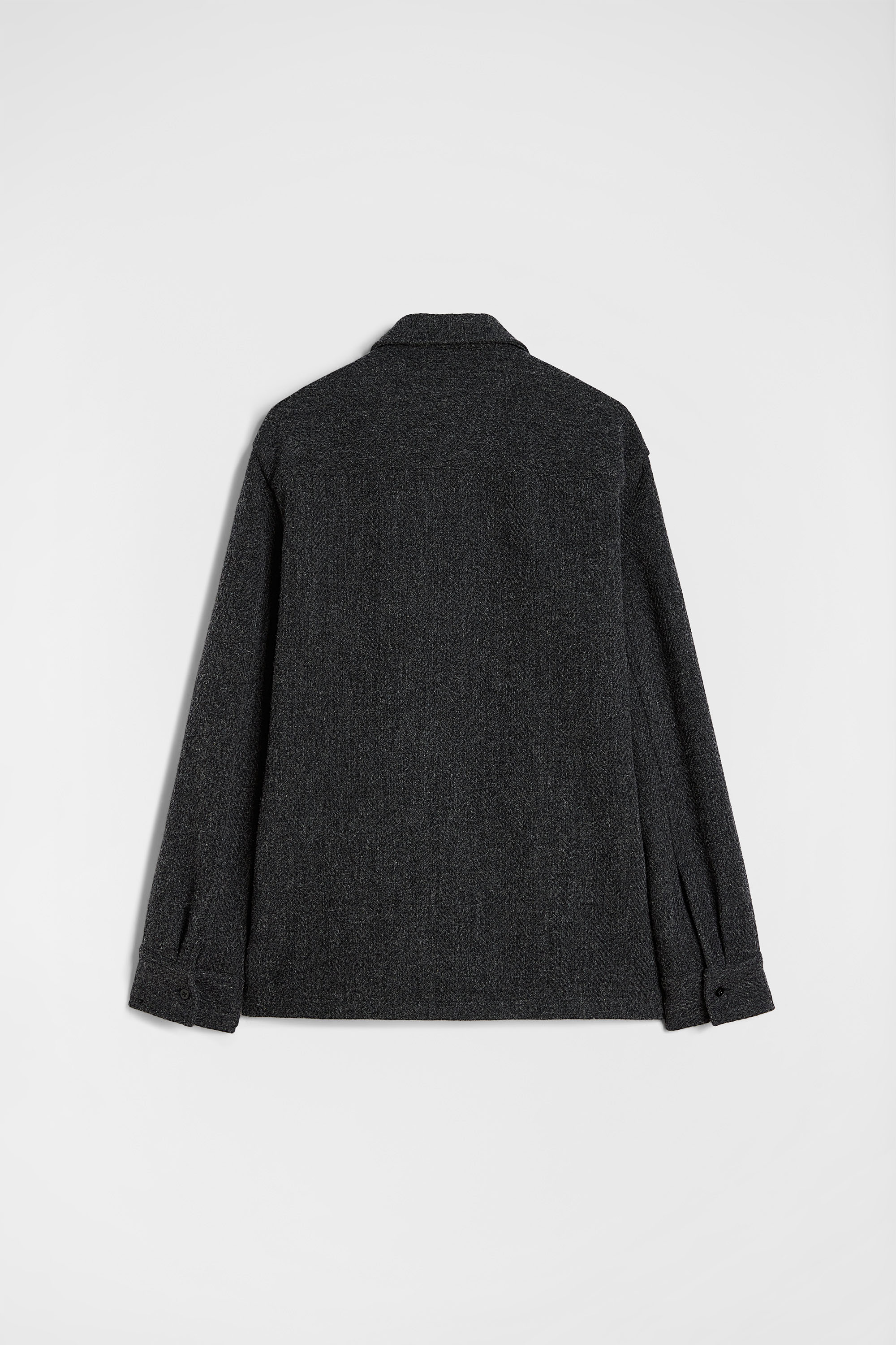 Wool Chevron Overshirt - Jackets - Image 7