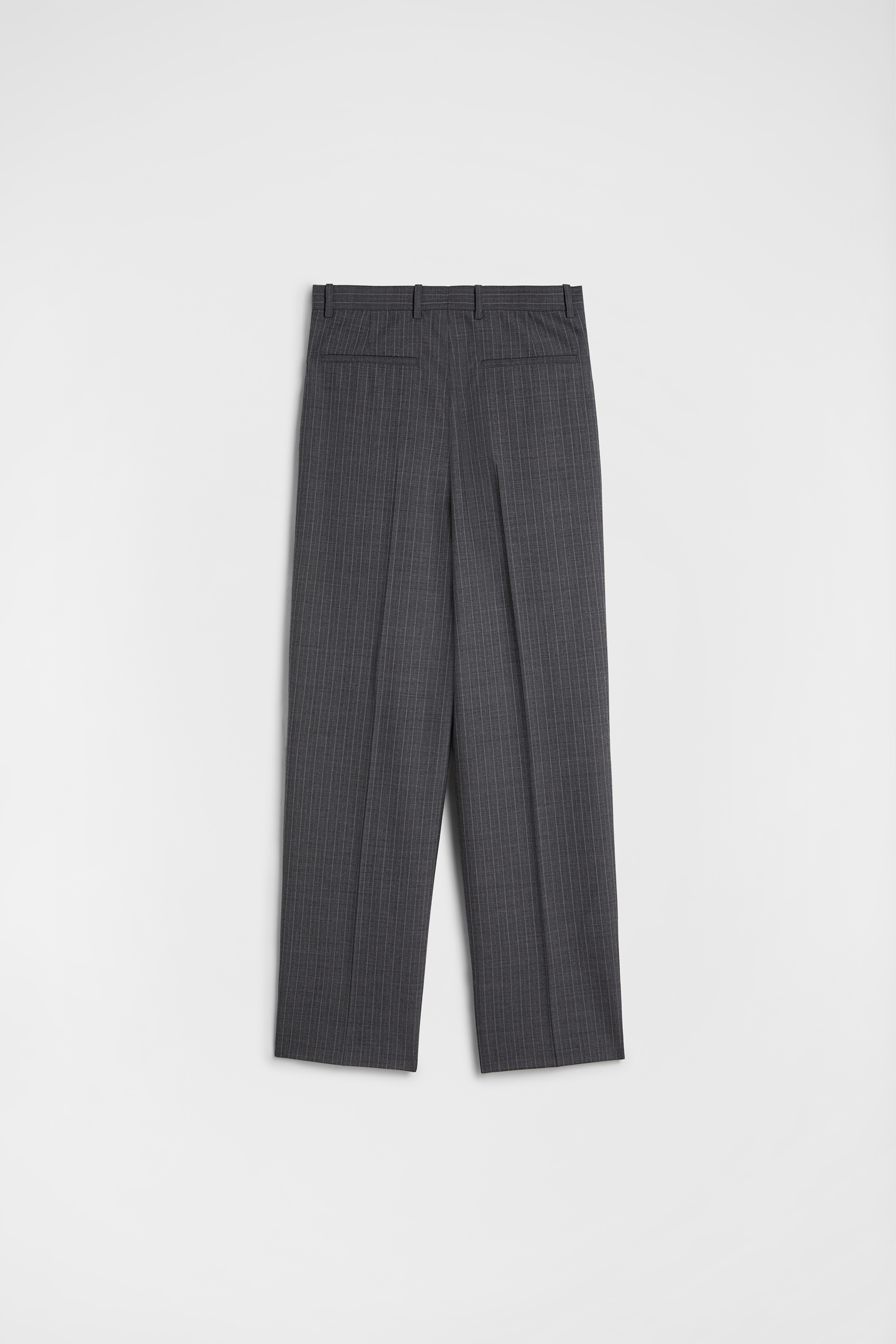 Wool Pinstripe Trousers 7
