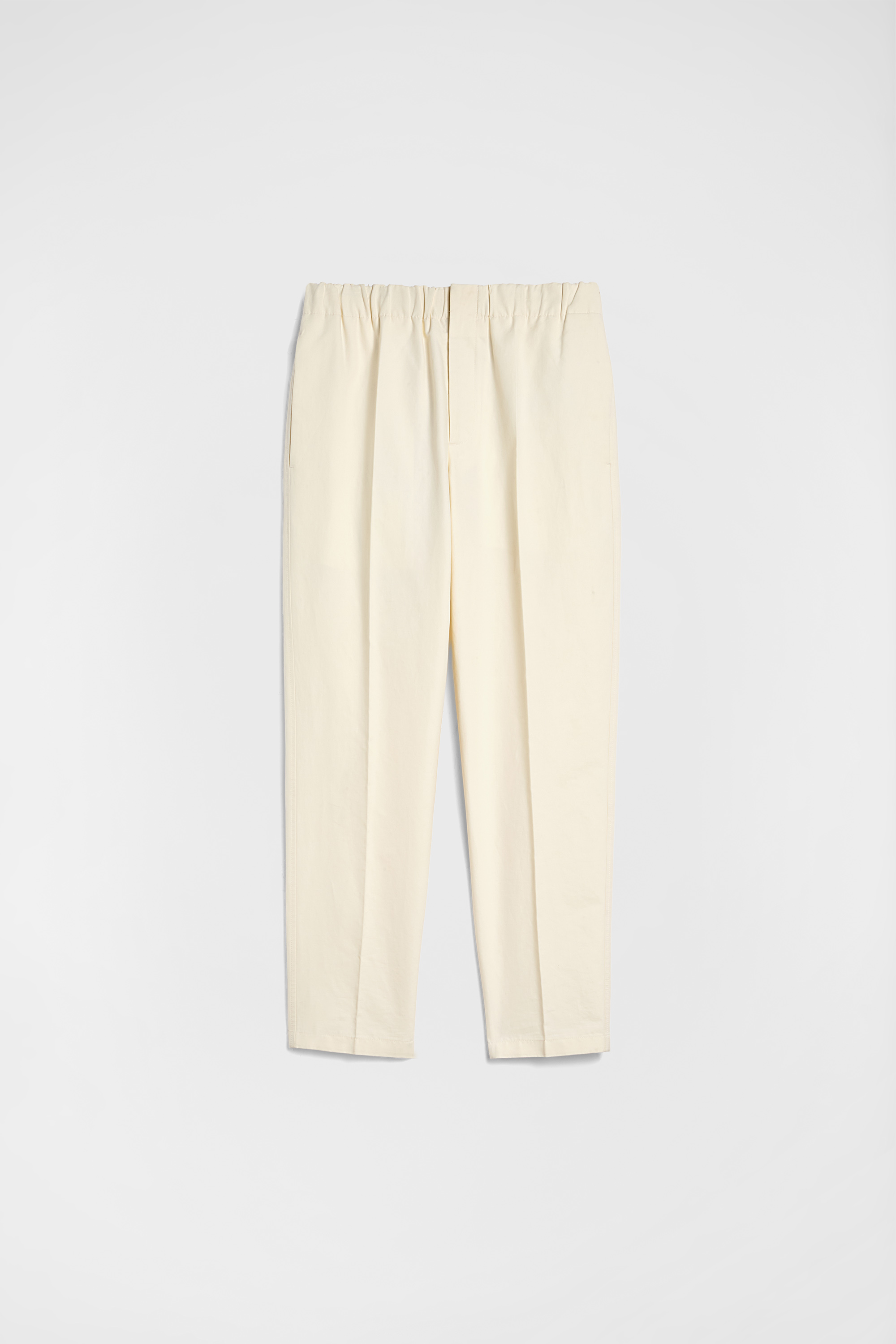 Hose mit schmal zulaufendem Bein aus leichter Baumwolle - Hosen - Image 6