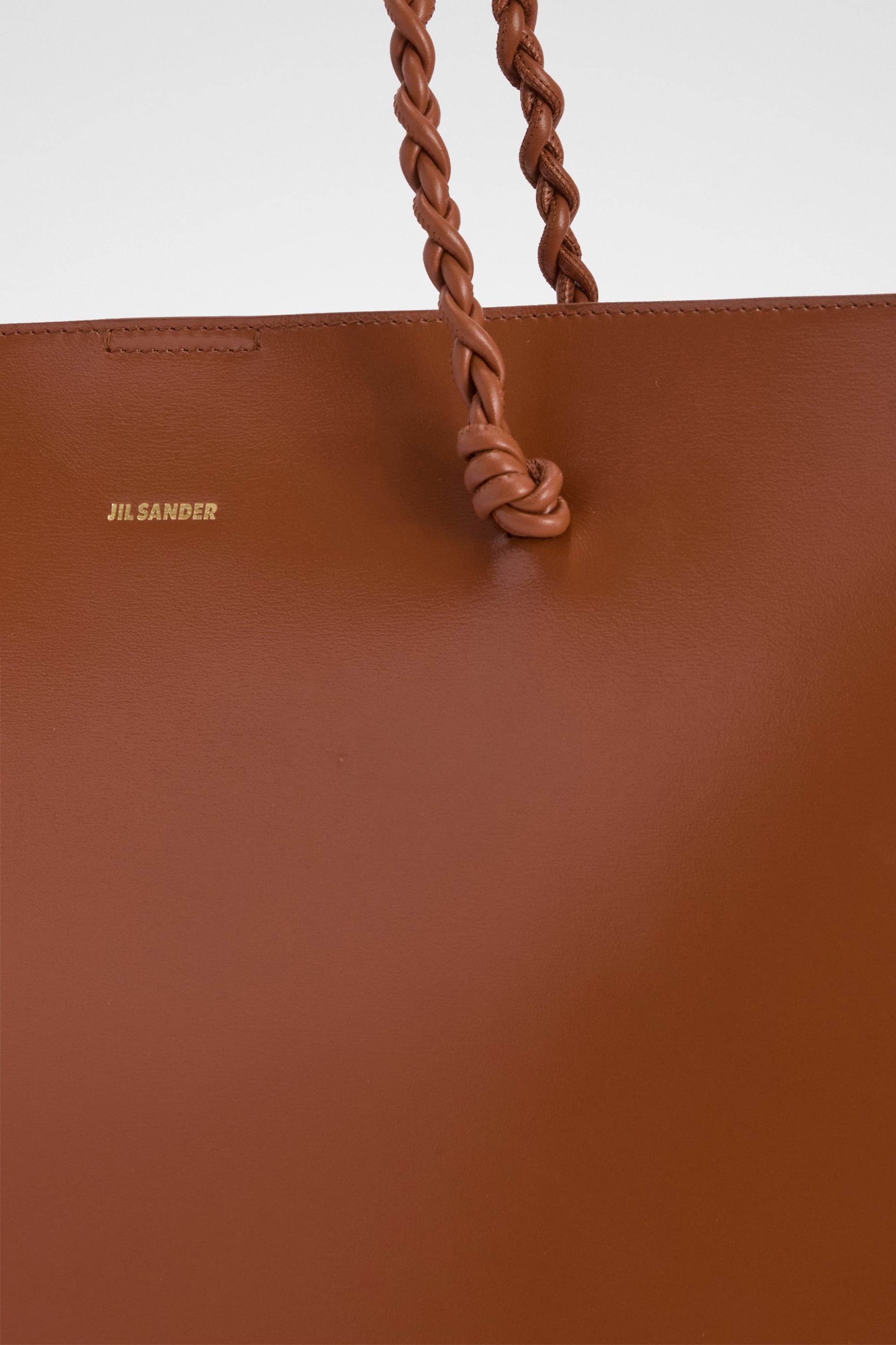バッグ JIL Sander. Color Caramel JIL SANDER - Giro Small Leather Crossbody Bag Jil Sander