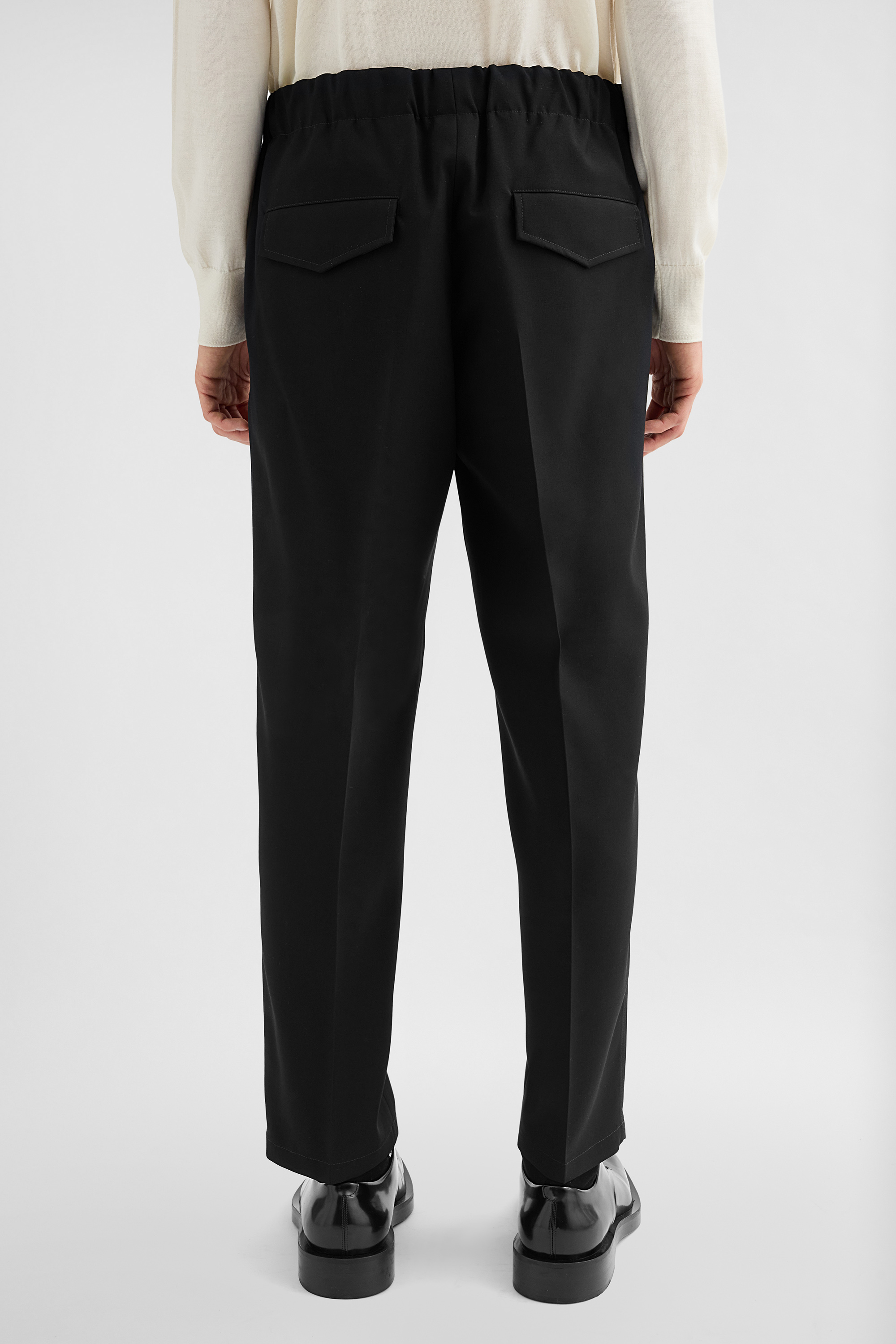 Lightweight Wool Gabardine Tapered Trousers Man | Jil Sander