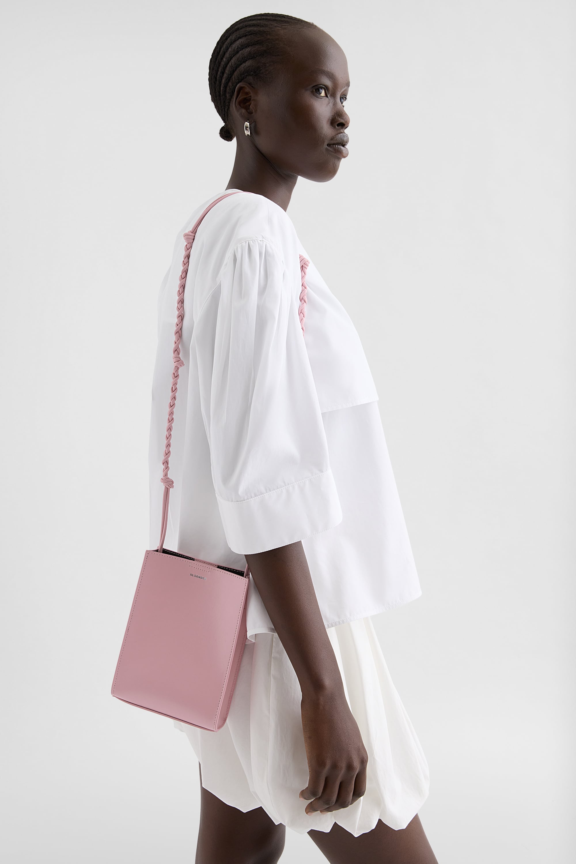 ショルダーバッグ Jil Sander TANGLE SMALL Jil Sander Tangle Small Shoulder Bag, Grey - The Recollective