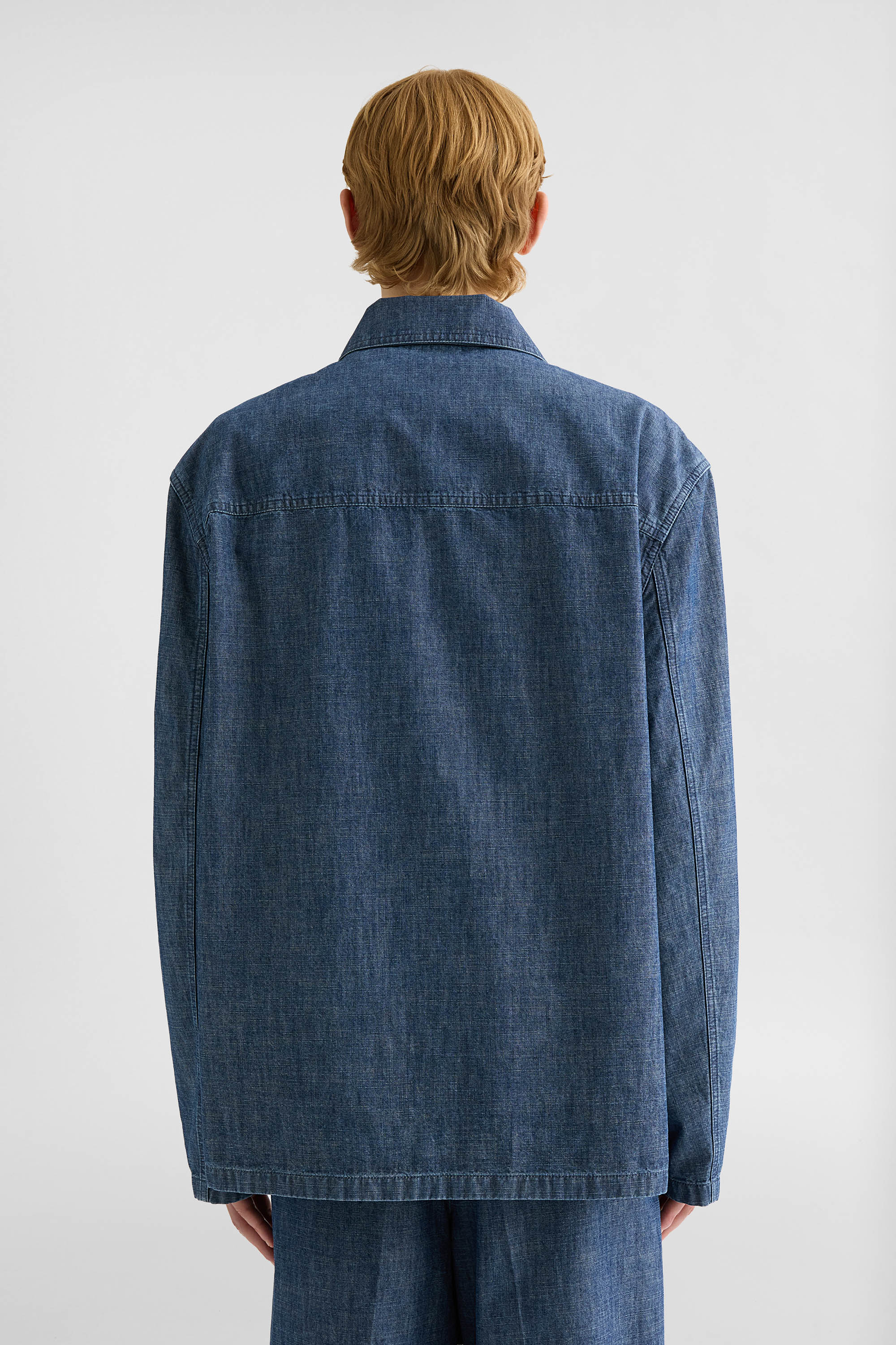 Cotton Chambray Blouson Man | Jil Sander Official Online Store