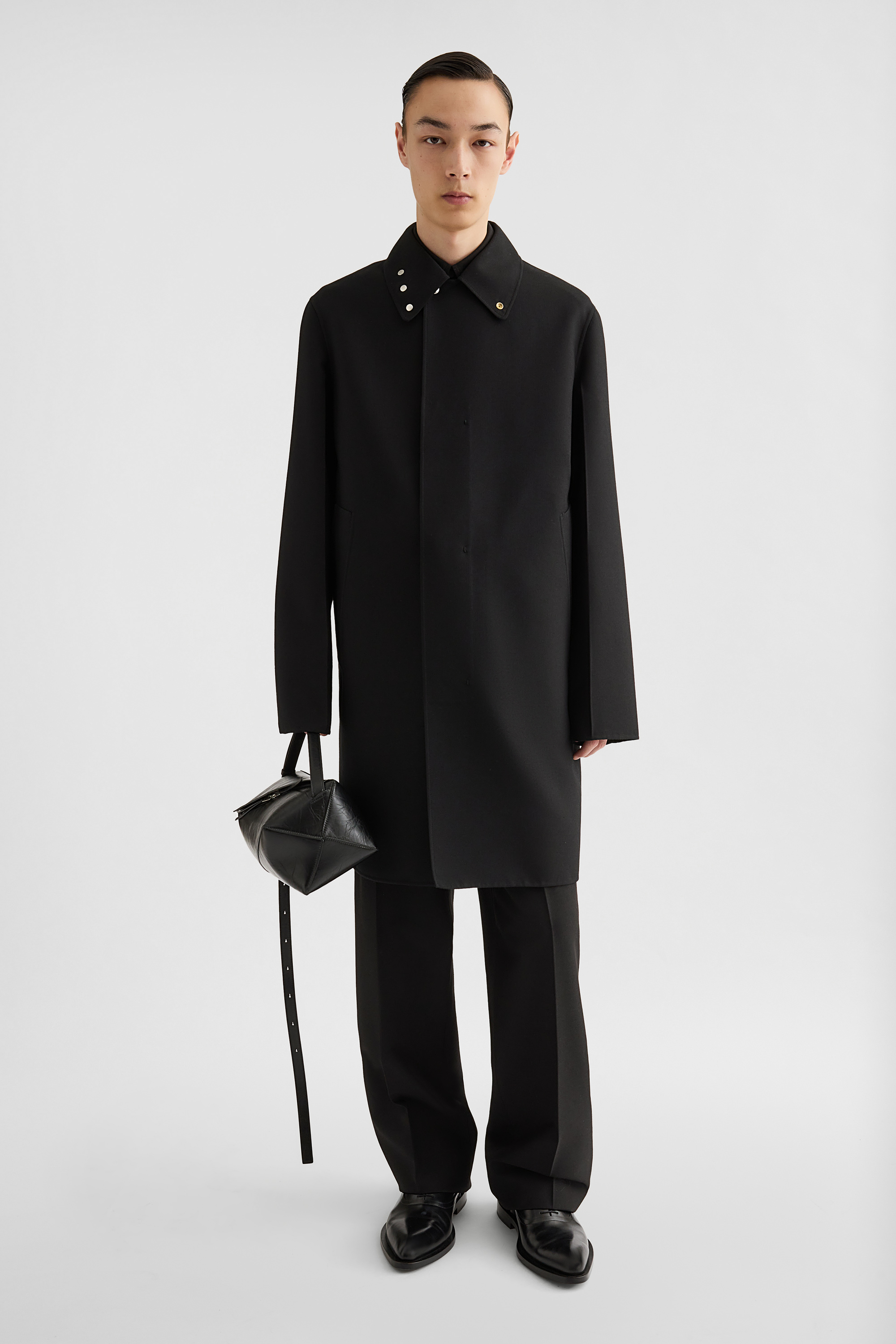 Wool Gabardine Coat - Jackets - Image 1