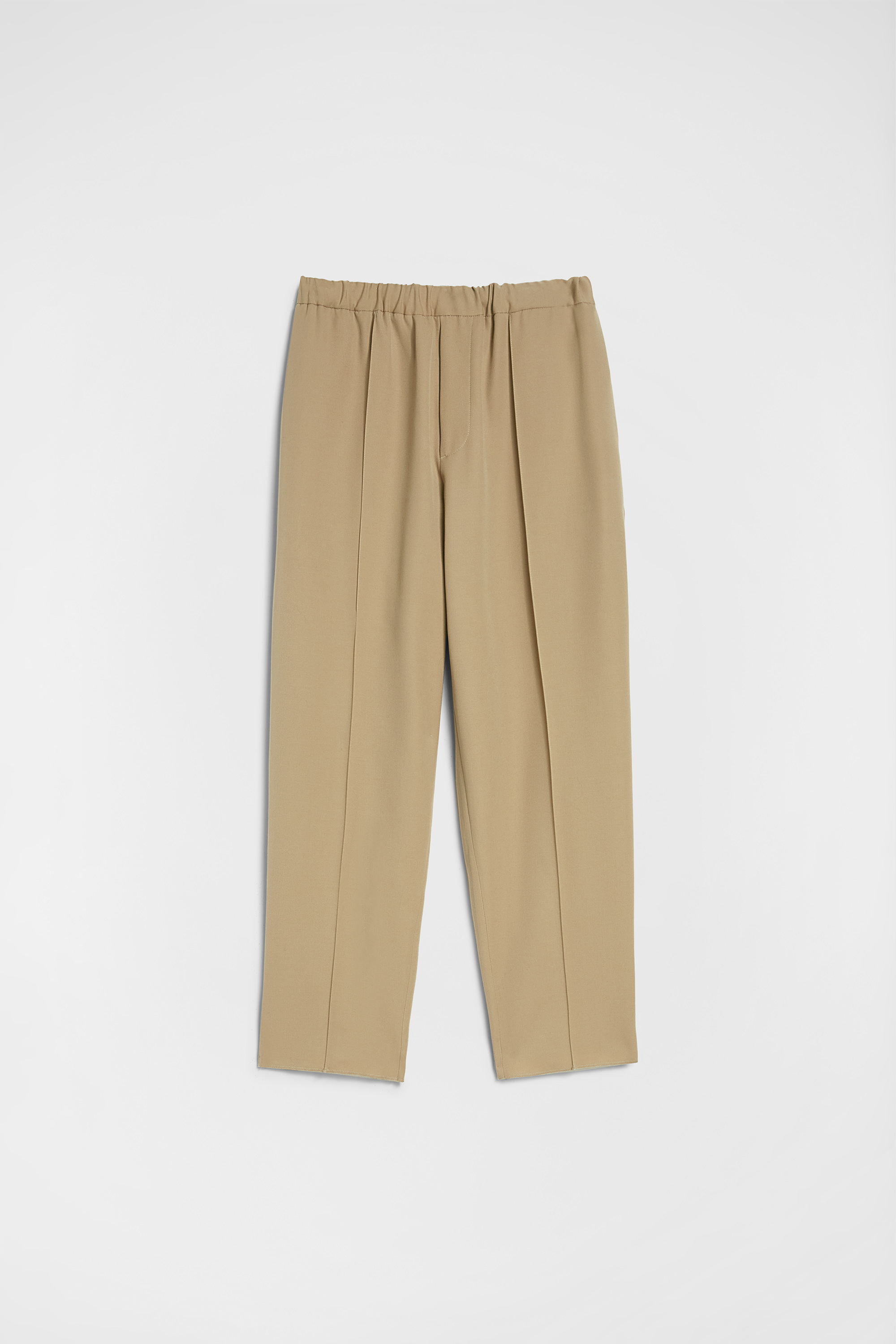Wool Gabardine Tapered Trousers - Trousers - Image 6