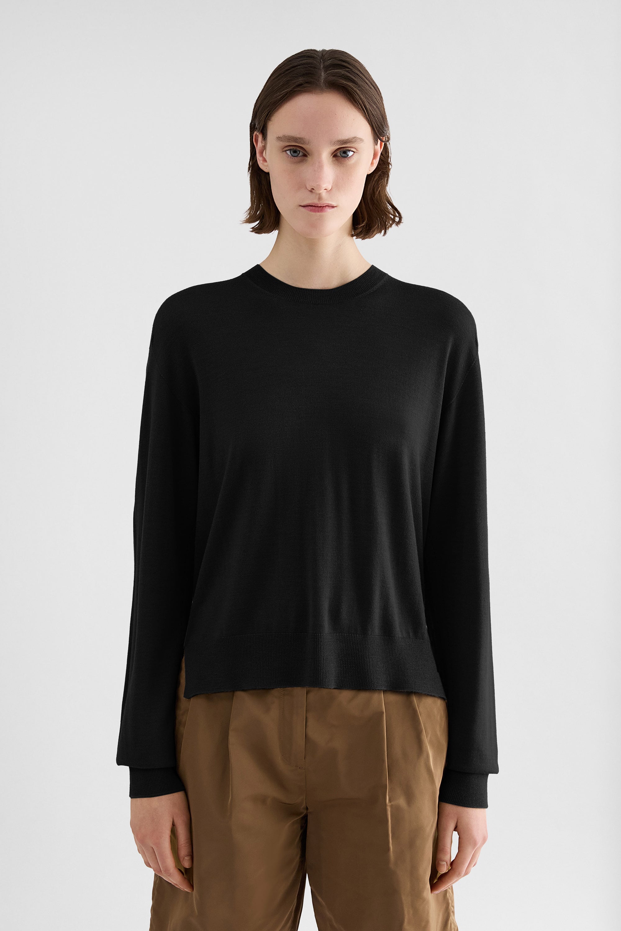 Cashmere Blend Crew-Neck Sweater Woman | Jil Sander Official 