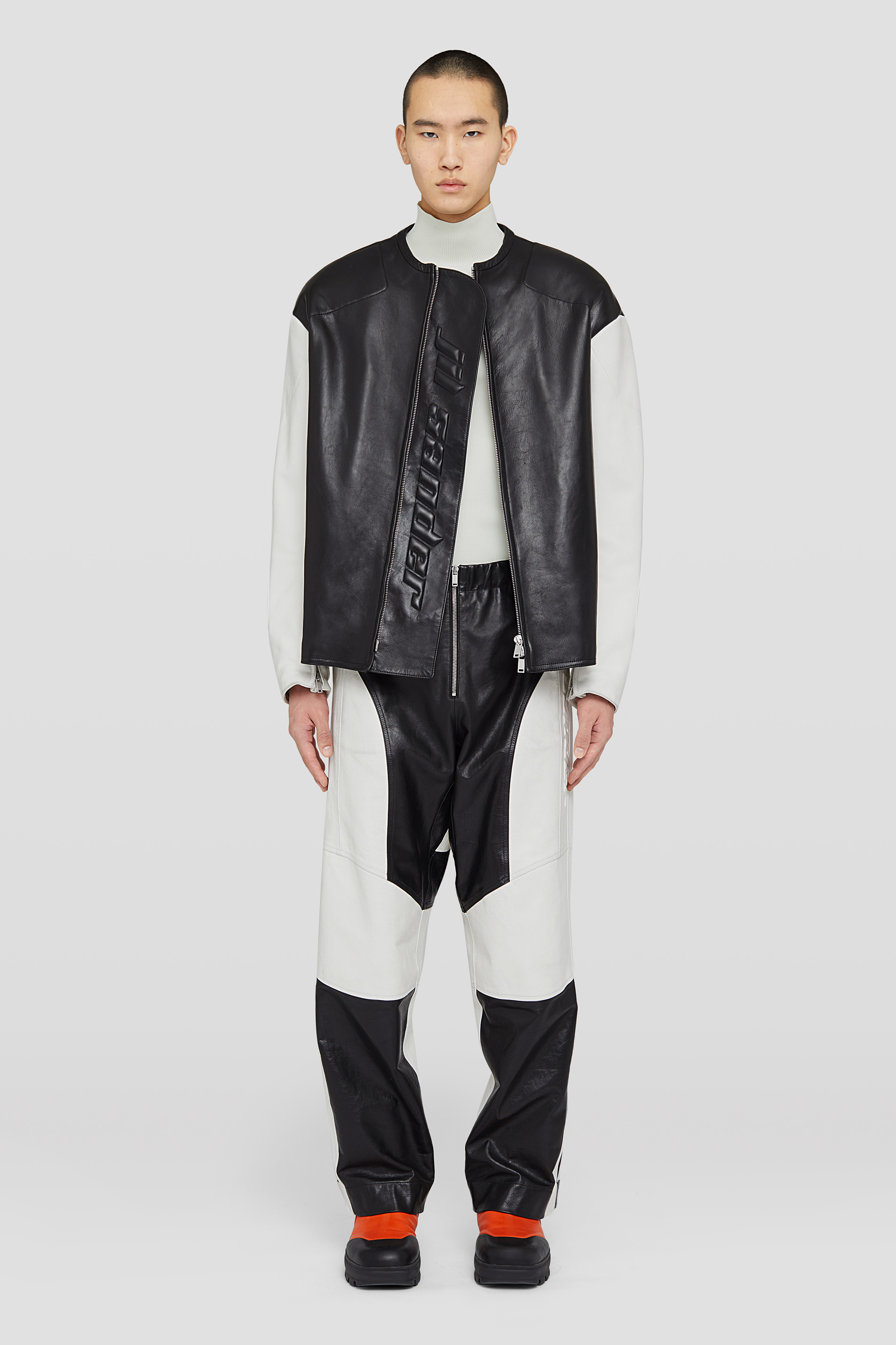 JIL SANDER JS242206 レザーソックス サイズ37 グレー JIL SANDER