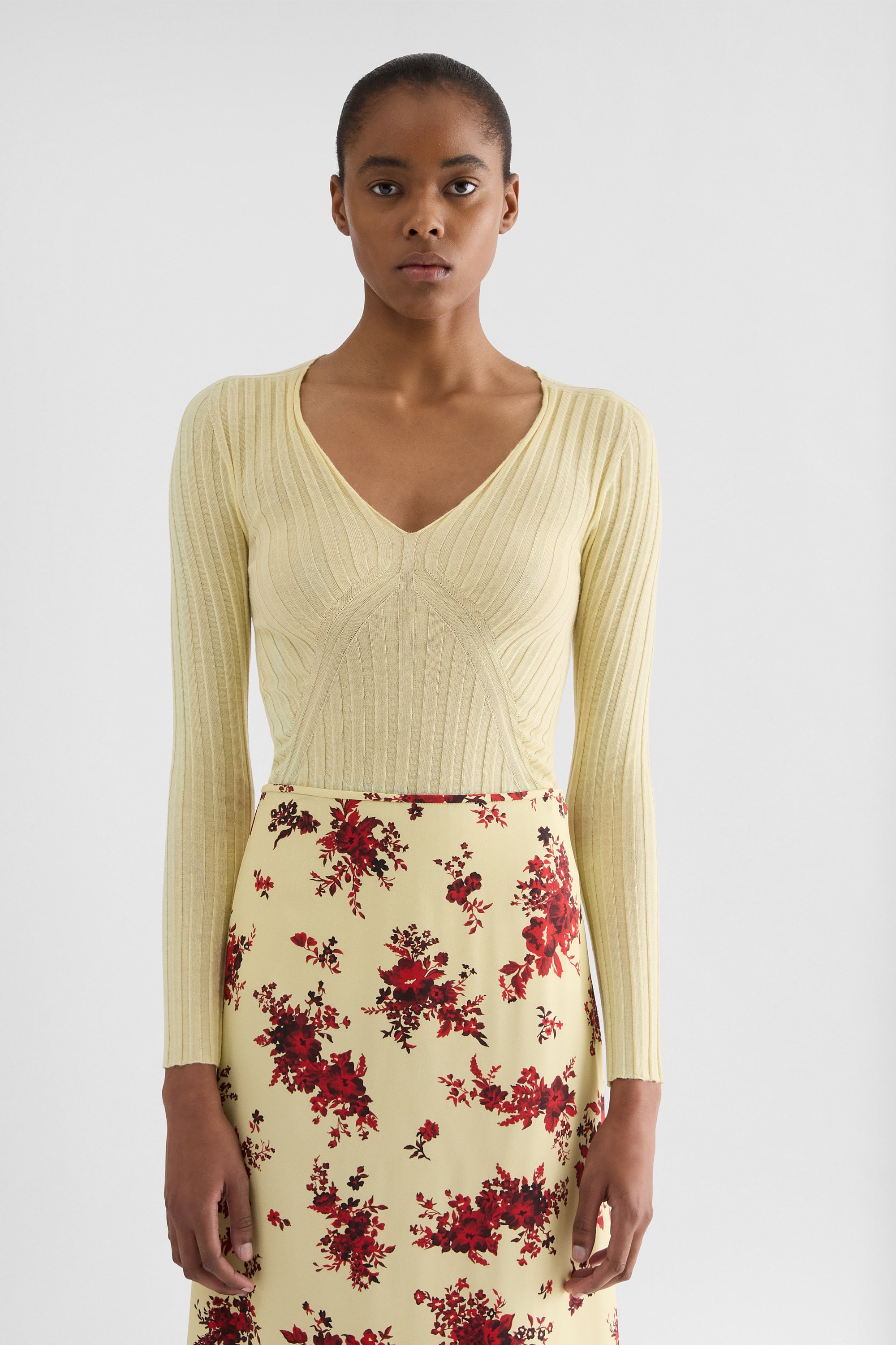 Cashmere Blend V-Neck Sweater for Woman | Jil Sander Official