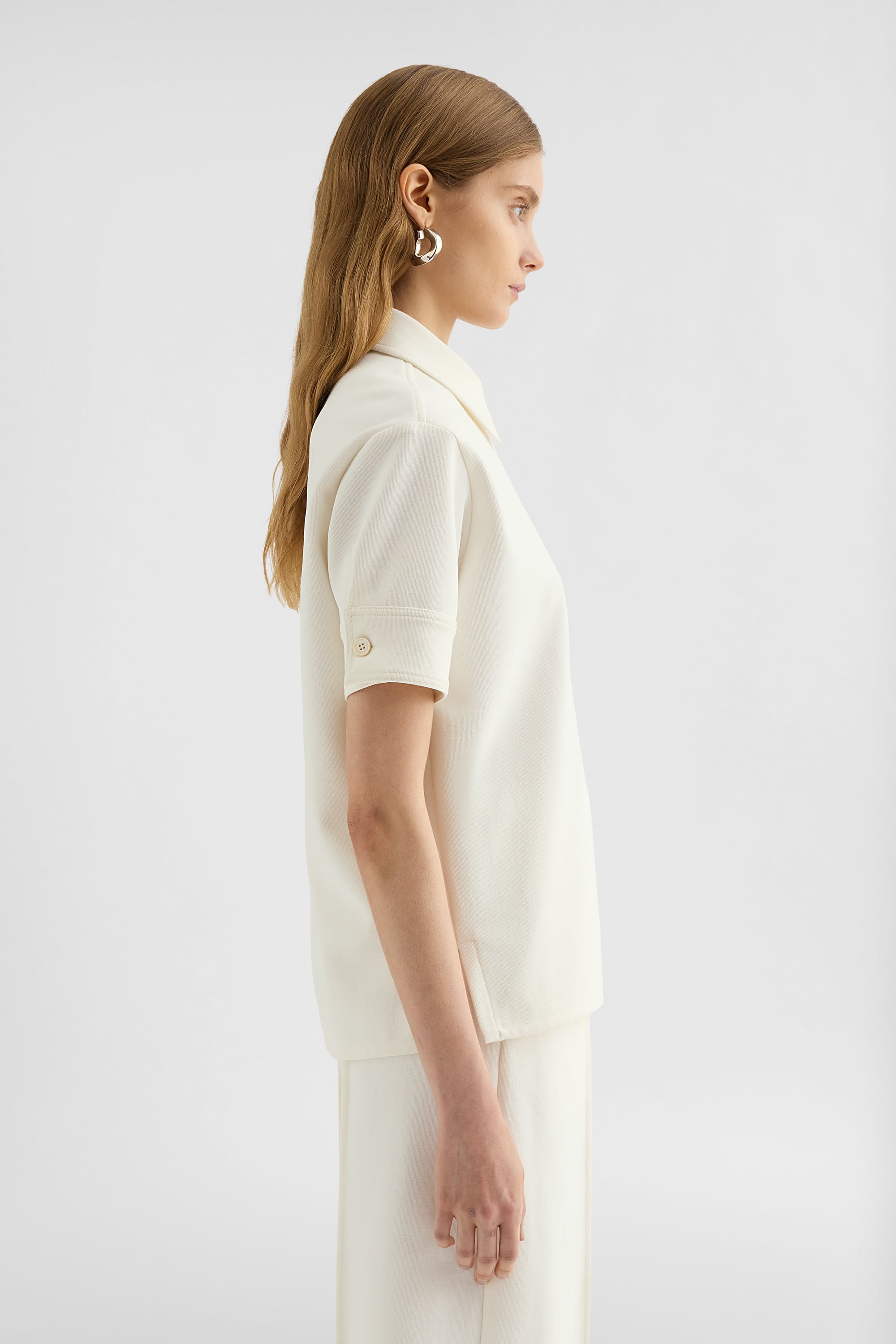 Cotton Blend Polo T-Shirt Woman | Jil Sander Official Online Store