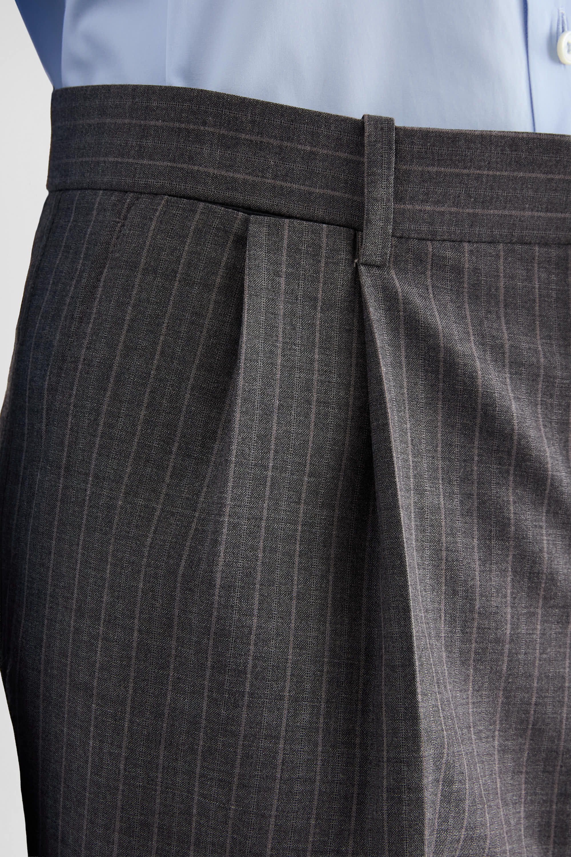 Wool Pinstripe Trousers 5