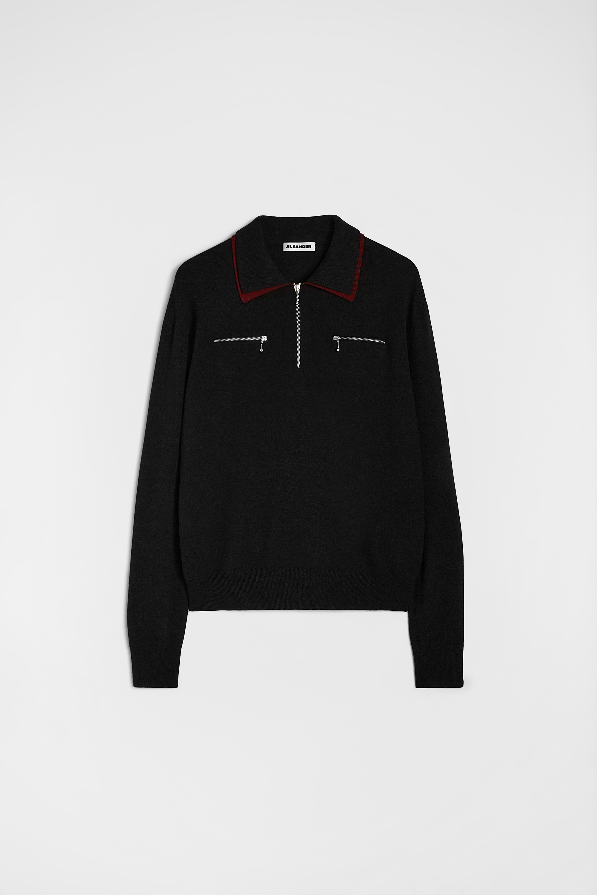 Lightweight Wool Polo Sweater - Sweaters - Image 5