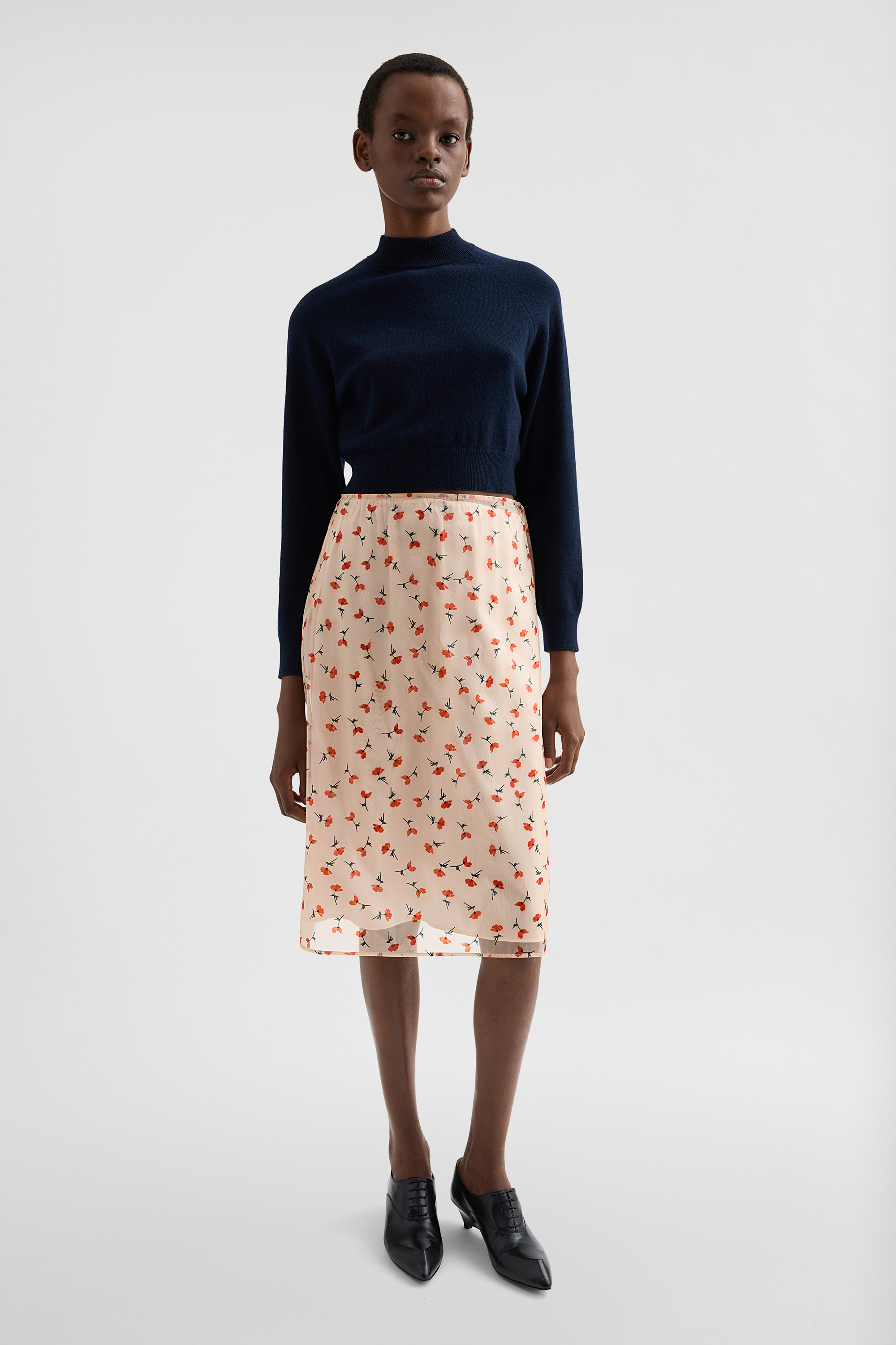 Technical Organdy Printed Skirt Woman | Jil Sander Official Online