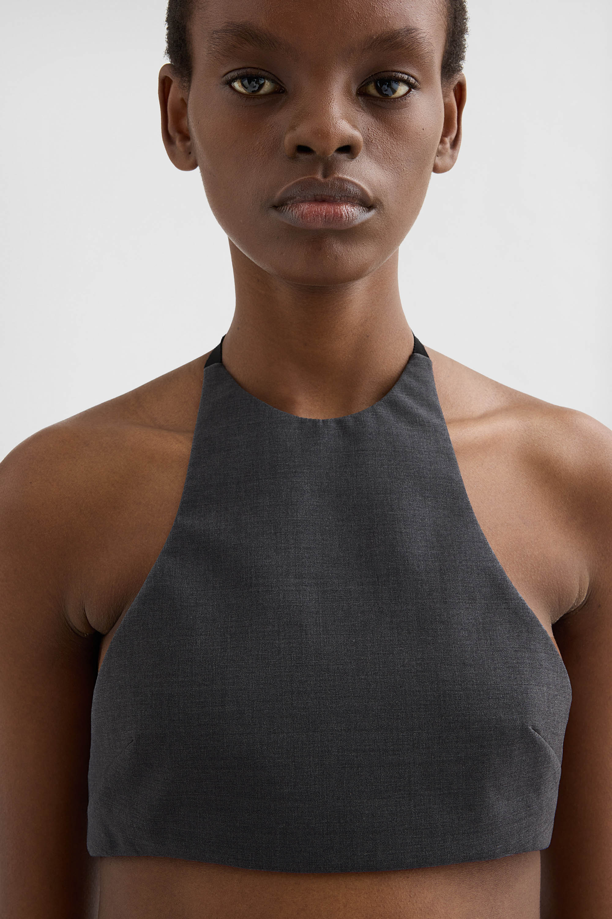 Wool Poplin Halter Top for Woman | Jil Sander Official Online Store