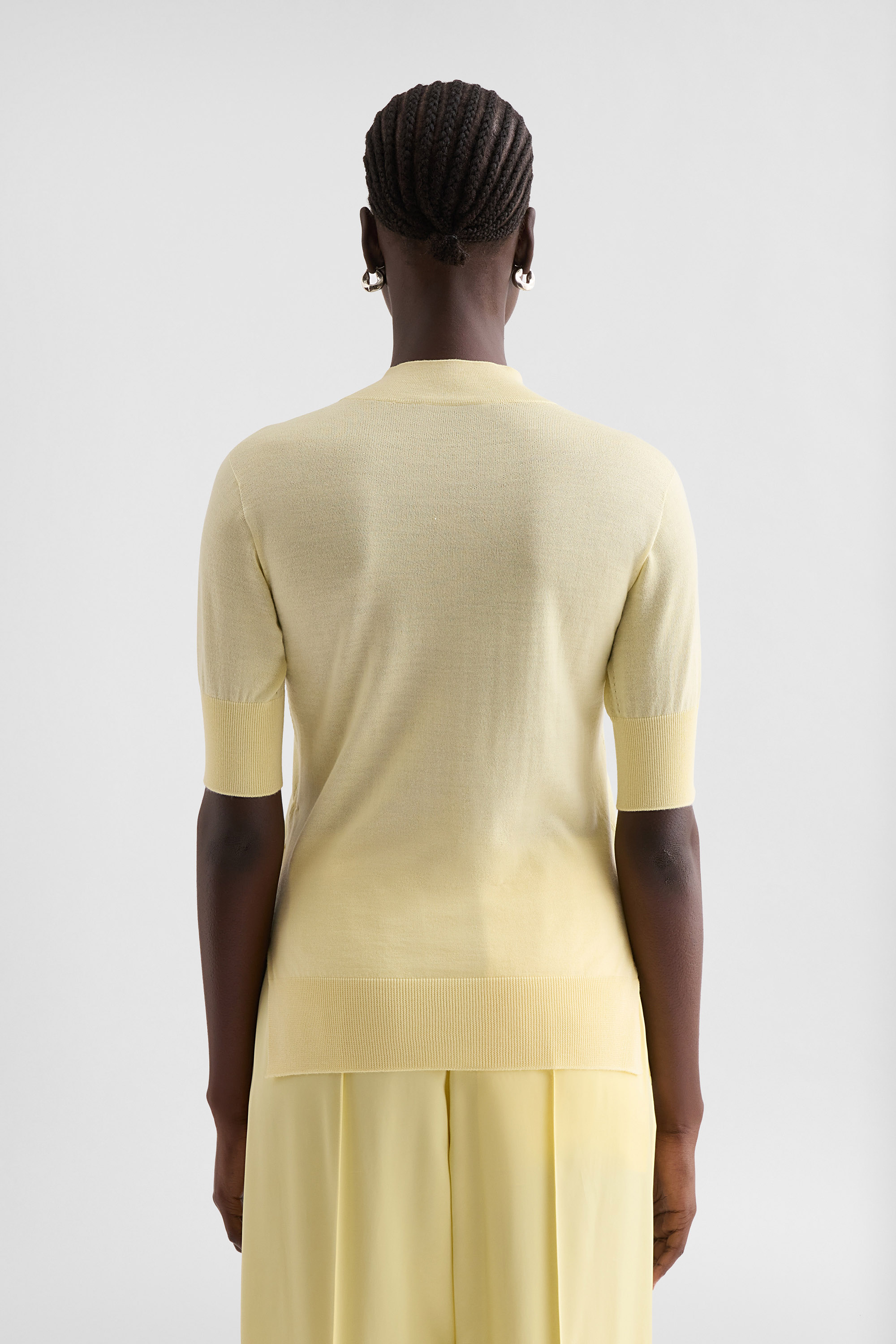 Cashmere Blend Knit T-Shirt 4