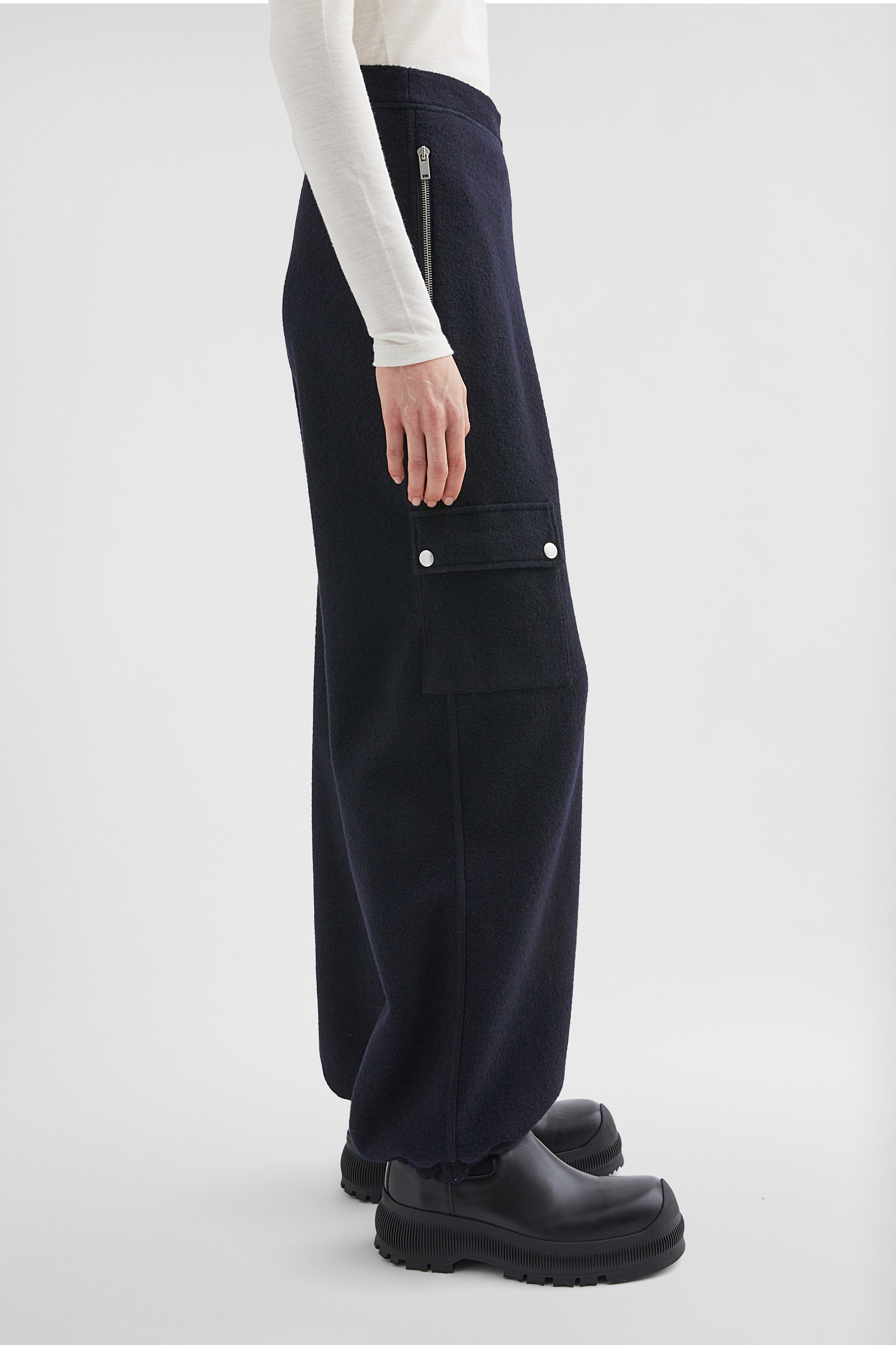 Felt Wool Sweatpants - Trousers - Image 3