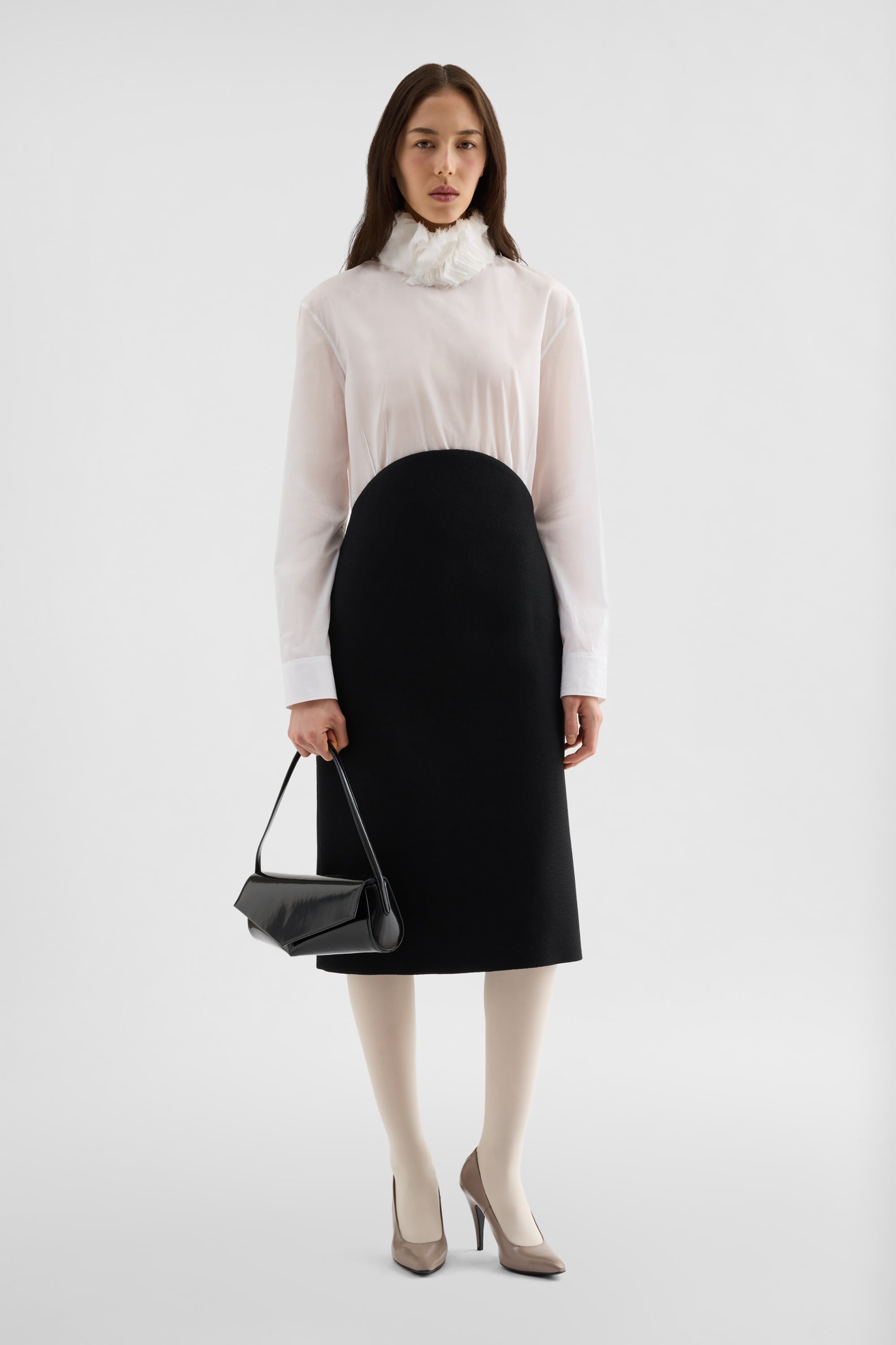 Jil Sander ウール サブレ スカート