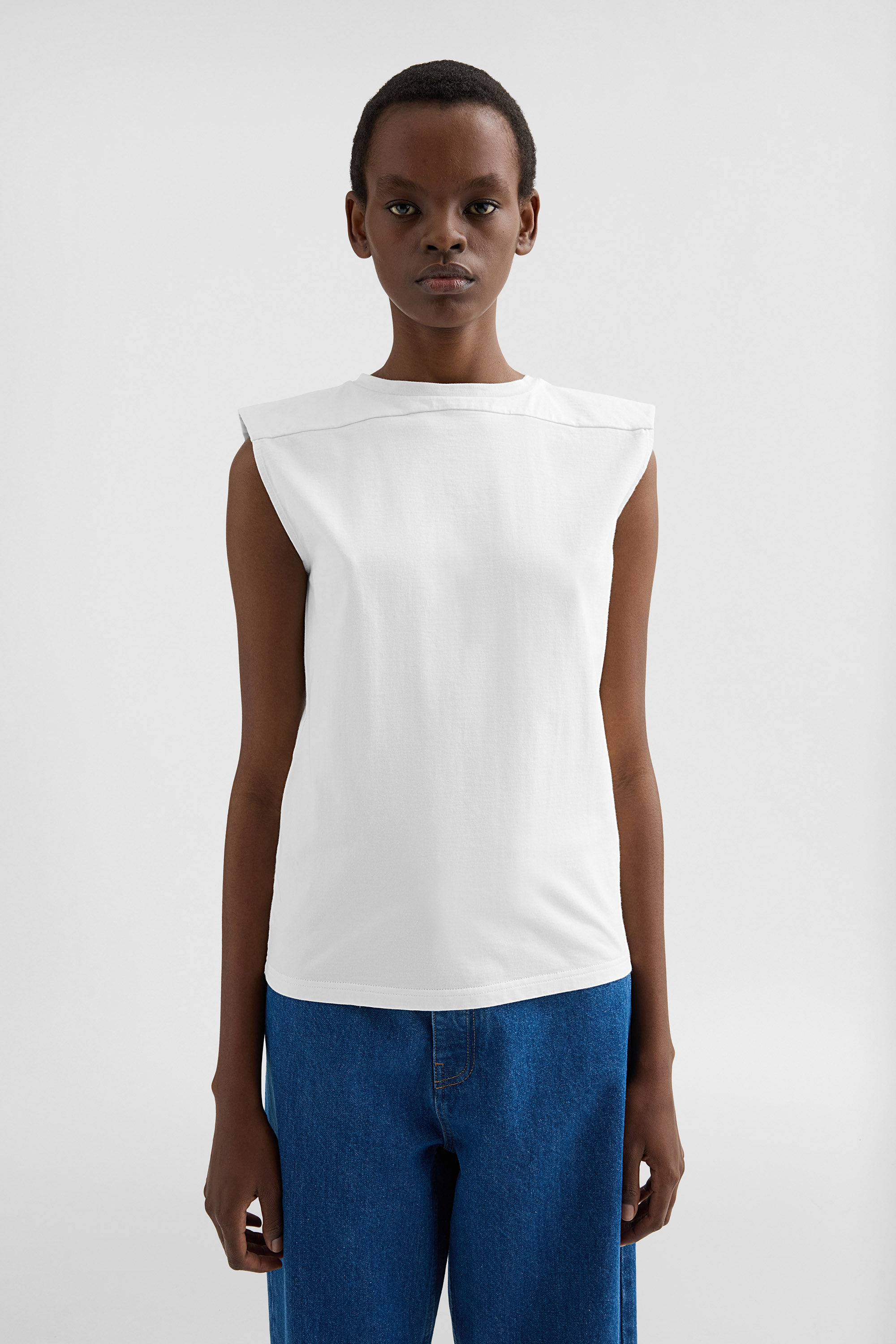 Cotton Jersey Crew-Neck Top Woman | Jil Sander Official Online Store