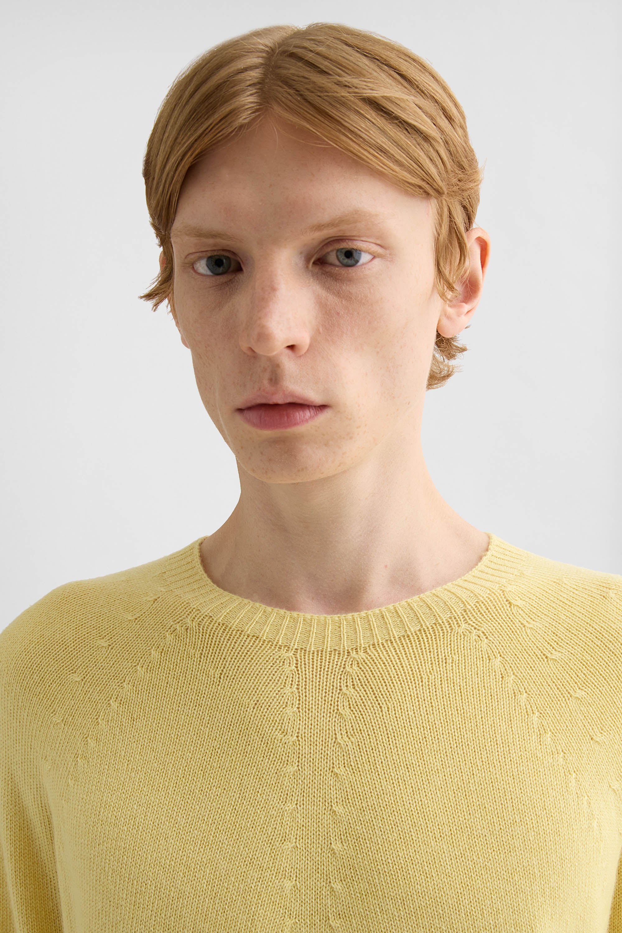 カシミヤ ブレンド クルーネックセーター メンズ | Jil Sander 公式